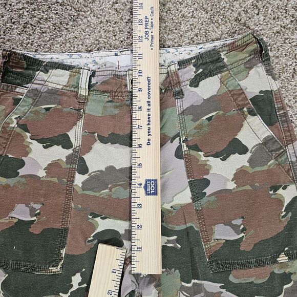 Anthropologie Cargo Pants Womens 27 Camo Camouflage Cargo Pants Distressed Y2K - Picture 8 of 11
